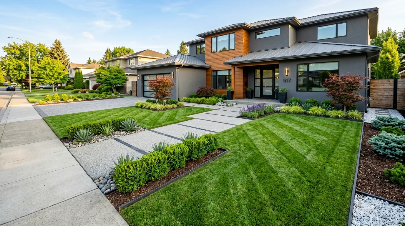 Make small front yards feel more structured inspiration for a front yard landscape.